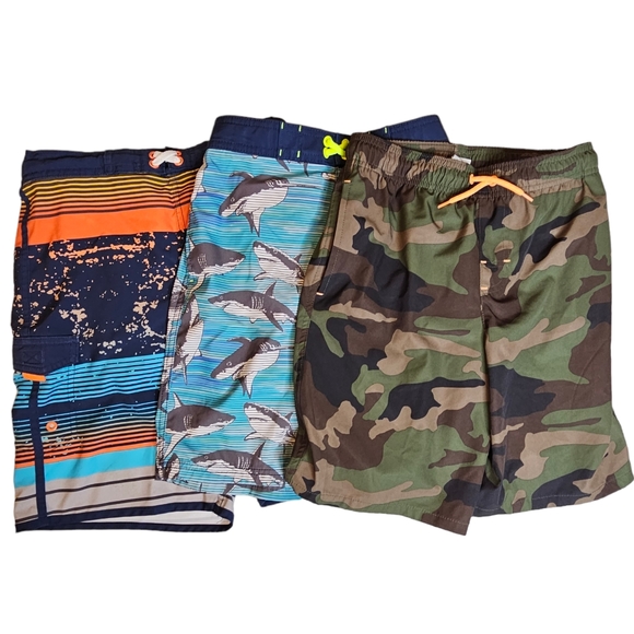 wonder nation Other - 3 Pairs of Boy's Swimming Trunks Size 10/12